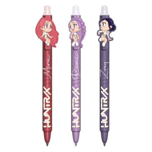 K-Pop Demon Hunters erasable ballpoint pen (3 units)