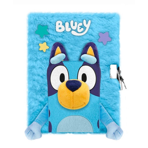 Bluey 3D Plush Diary with Lock