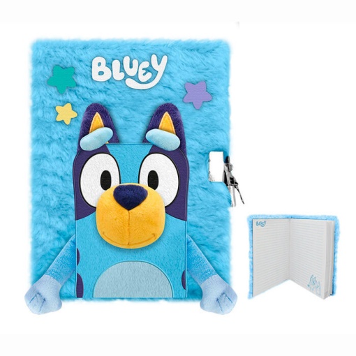 Bluey 3D Plush Diary with Lock
