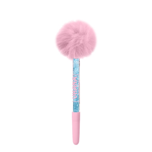 Squishy notebook + ballpoint pen with pompom, Disney Stitch