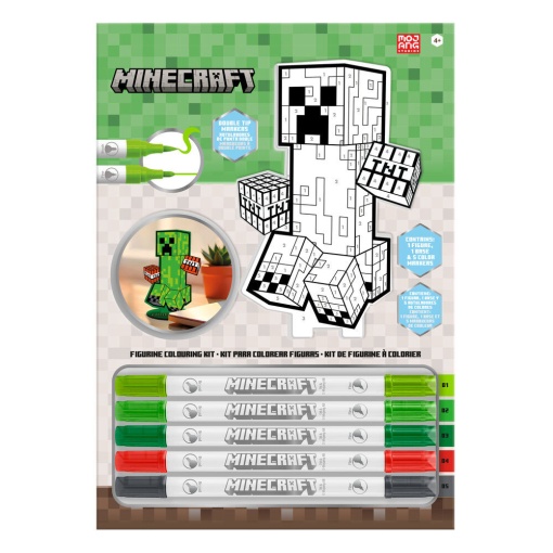 Paint by numbers figure on MDF Minecraft