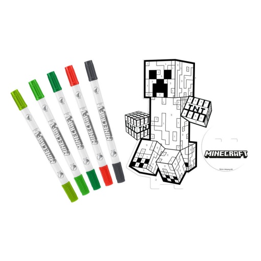 Paint by numbers figure on MDF Minecraft
