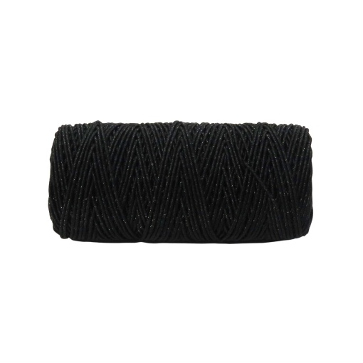 Black 1mm ankle elastic, 30m