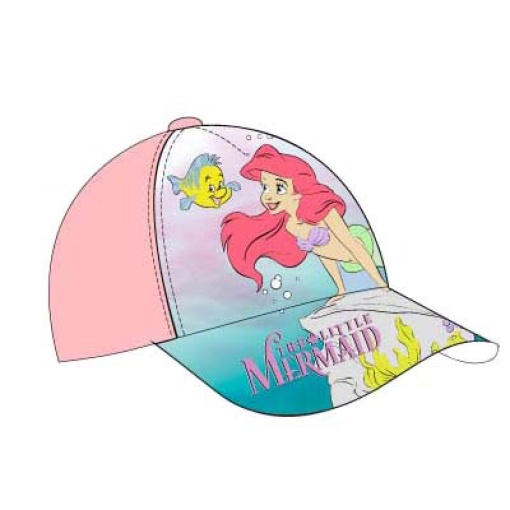 Disney The Little Mermaid pink cap, 54cm.
