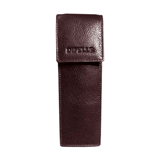 Porta-canetas em pele Dipelle castanho DP1810