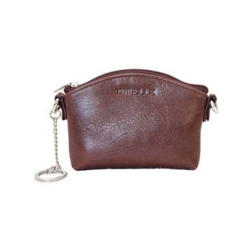 Porta-moedas em pele Dipelle castanho DP1822