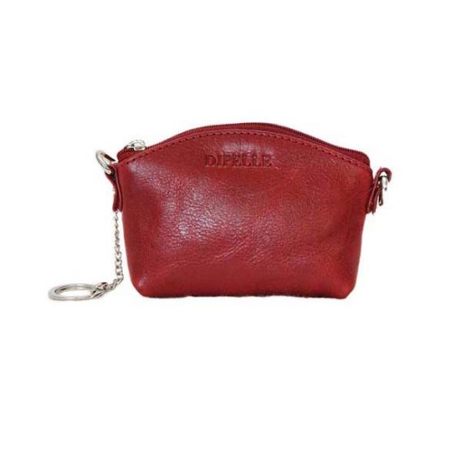 Porta-moedas em pele Dipelle vermelho DP1822