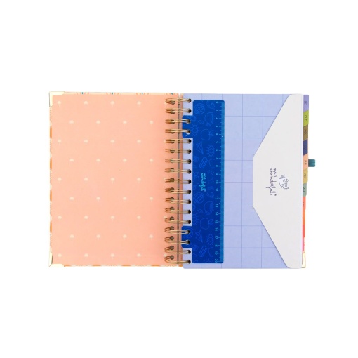 A5 Daily School Planner 2026/27 12 Months Spiral Bound MR. WONDERFUL "Magic in Everyday Life" with Elastic Band
