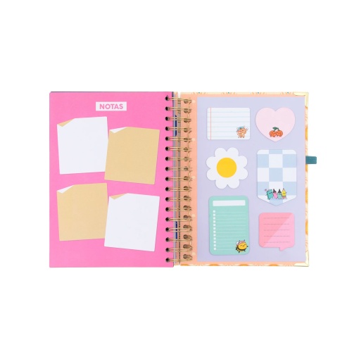 A5 Daily School Planner 2026/27 12 Months Spiral Bound MR. WONDERFUL "Magic in Everyday Life" with Elastic Band