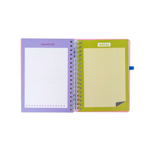 A5 daily school planner 2026/27 12 months spiral bound MR. WONDERFUL "If life gives you lemons..." with elastic band