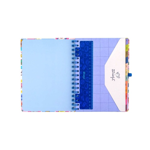 Weekly school planner A5 2026/27 12 months spiral bound MR. WONDERFUL "Manual for a brilliant year" with elastic closure