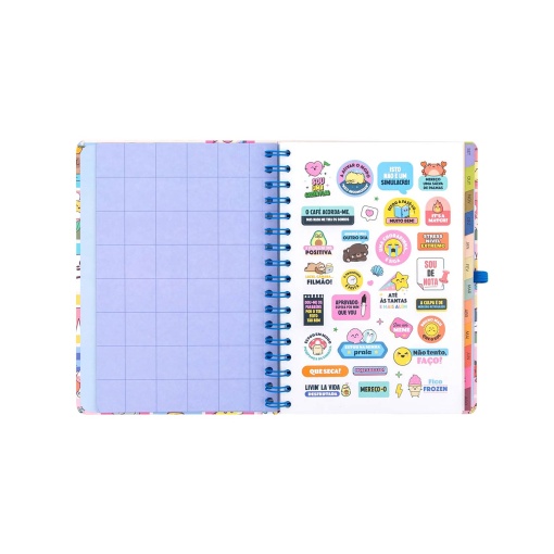 Weekly school planner A5 2026/27 12 months spiral bound MR. WONDERFUL "Manual for a brilliant year" with elastic closure