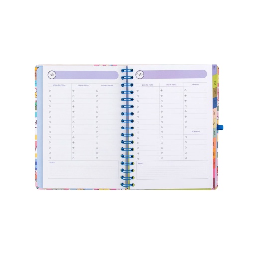 Weekly school planner A5 2026/27 12 months spiral bound MR. WONDERFUL "Manual for a brilliant year" with elastic closure