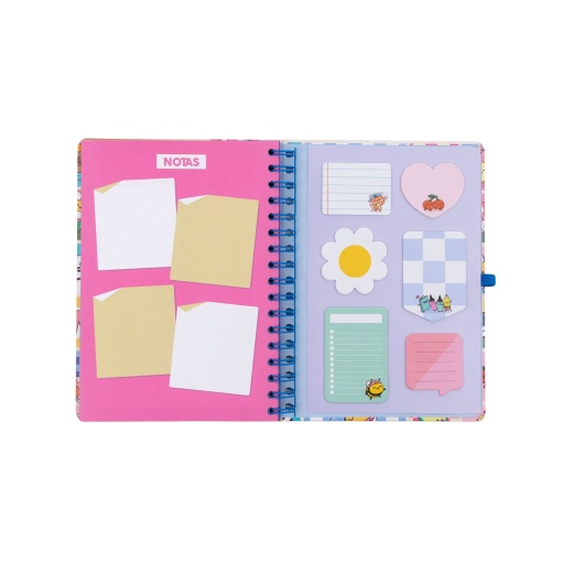 Weekly school planner A5 2026/27 12 months spiral bound MR. WONDERFUL "Manual for a brilliant year" with elastic closure