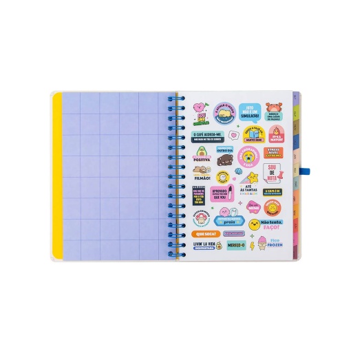 Weekly school planner A5 2026/27 12 months spiral bound MR. WONDERFUL "Ready" with elastic closure