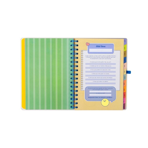 Weekly school planner A5 2026/27 12 months spiral bound MR. WONDERFUL "Ready" with elastic closure