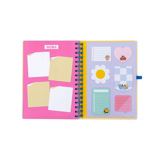 Weekly school planner A5 2026/27 12 months spiral bound MR. WONDERFUL "Ready" with elastic closure
