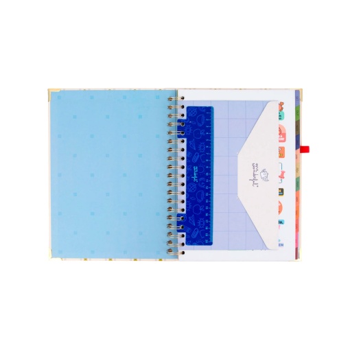 Weekly school planner 246x170mm 2026/27 12 months spiral bound MR. WONDERFUL "Makes every day count" with elastic closure