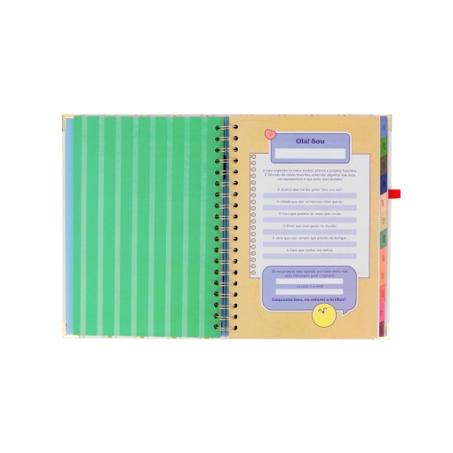 Weekly school planner 246x170mm 2026/27 12 months spiral bound MR. WONDERFUL "Makes every day count" with elastic closure