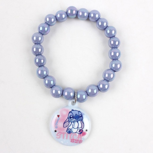 Conjunto de acessórios de cabelo + pulseira com mala tiracolo Disney Stitch 8 peças