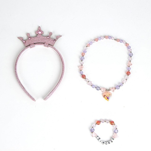 Bandolete + colar + pulseira Disney Princess