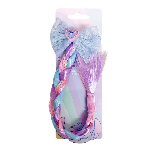Elástico de cabelo com trança Disney Stitch
