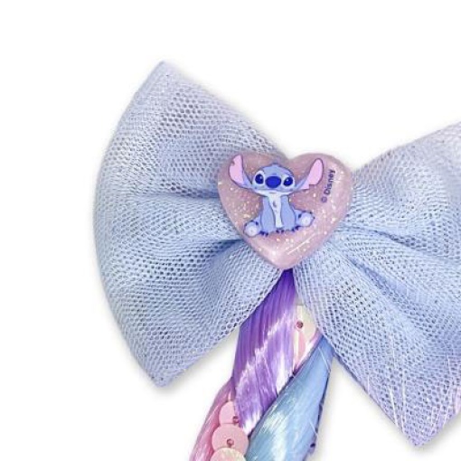 Elástico de cabelo com trança Disney Stitch