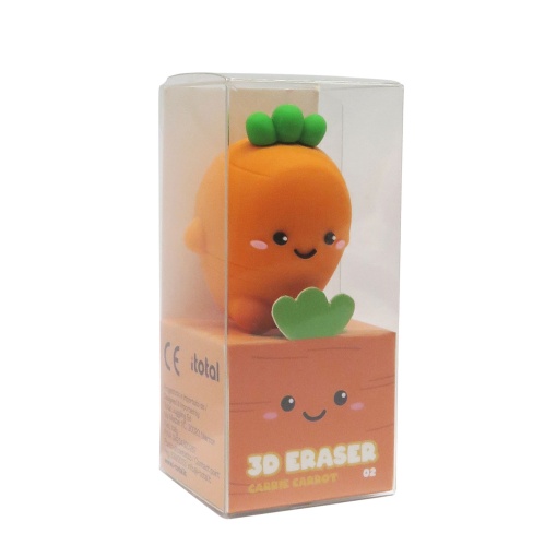 3D Eraser iTotal Fresh Market Carrie, the Carrot