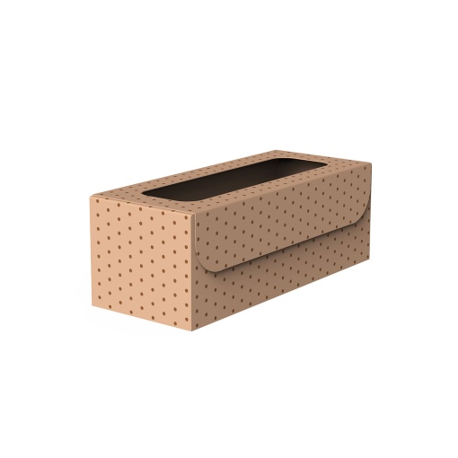 Caixa de cartão cabaz Eno Gastronomici 33x14x12cm kraft com visor