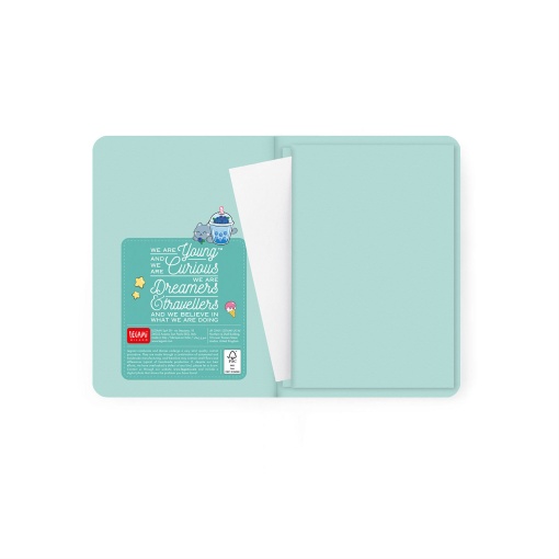 Weekly school planner A6 2026/27 16 months LEGAMI Kitty Bubble Tea with elastic band