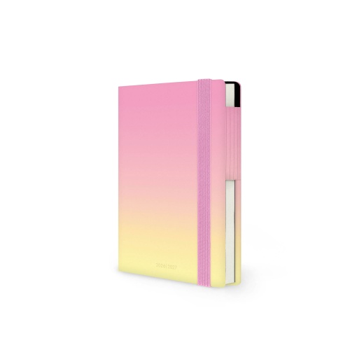 Agenda escolar semanal A6 2026/27 16 meses LEGAMI Sunrise Lover com elástico