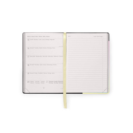 Agenda escolar semanal A6 2026/27 16 meses LEGAMI Sunrise Lover com elástico