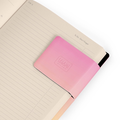 Agenda escolar semanal A6 2026/27 16 meses LEGAMI Sunrise Lover com elástico