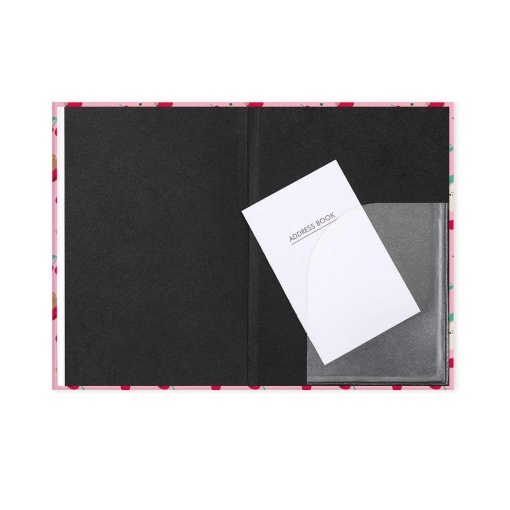 Agenda escolar diária 120x180mm 2026/27 16 meses LEGAMI Teddy Bear Cherry Pink com elástico