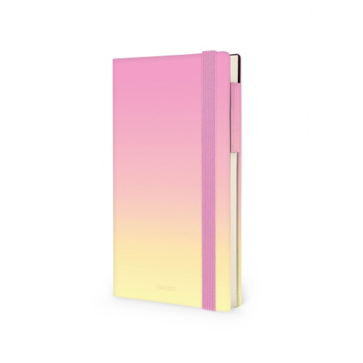 Agenda escolar semanal 120x180 mm 2026/27 16 meses LEGAMI Sunrise Lover com elástico