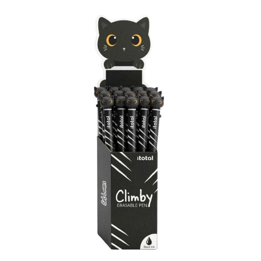 Esferográfica apagável iTotal Climby gato preto
