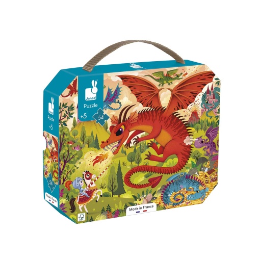 Puzzle JANOD 54 peças Reino dos dragões