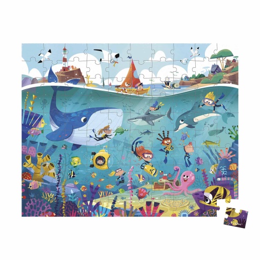 Puzzle JANOD 100 peças Oceano