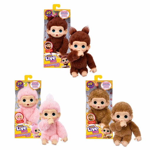 Little Live Pets My Baby Monkey Minis MOOSE Chikki Cherry blister