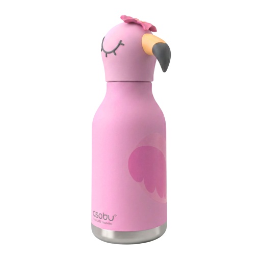 ASOBU Bestie 460ml Flamingo Thermos Bottle with Straw