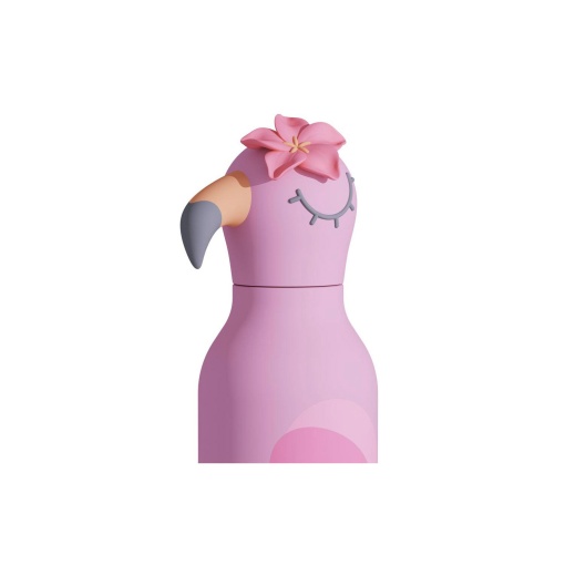 ASOBU Bestie 460ml Flamingo Thermos Bottle with Straw