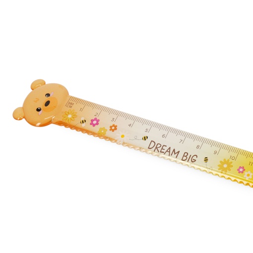 Regla LEGAMI Oso Dulce Oso "Sueña en Grande" de 15 cm