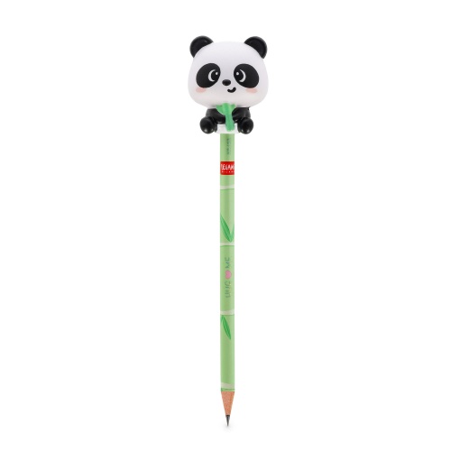 Lápices de grafito LEGAMI Squeezies Panda "Abrázame" HB #2 con relleno blando.