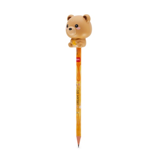 LEGAMI Squeezies Teddy Bear "Dream Big" HB #2 graphite pencils with squishy filling.