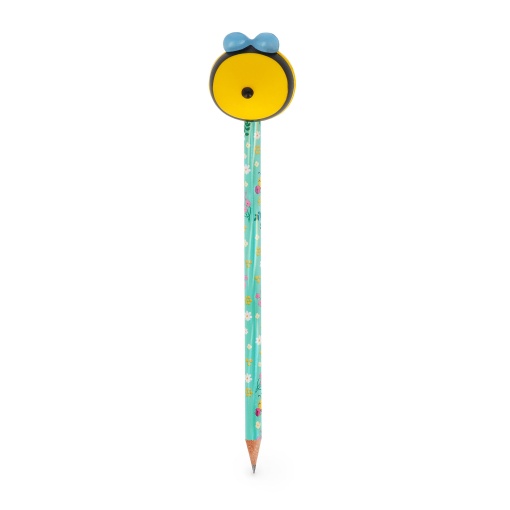 LEGAMI Squeezies Bee "Bee Different" HB #2 graphite pencils with squishy topping.