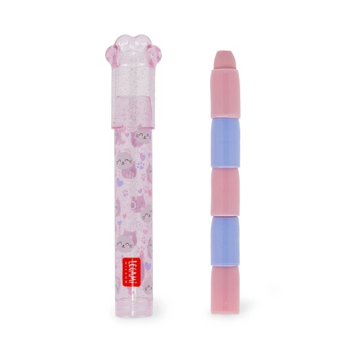 LEGAMI Kitty "Meow" stackable scented eraser