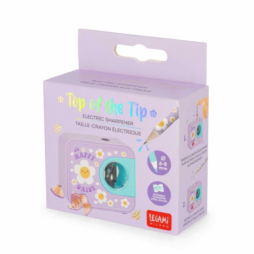 LEGAMI Top of the Tip Daisy "Oh Happy Daisy" electric sharpener