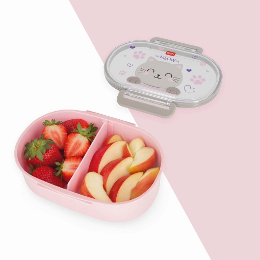 Caixa de lanche LEGAMI Snack & Go Kitty "Meow"