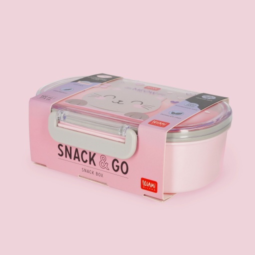 Caixa de lanche LEGAMI Snack & Go Kitty "Meow"
