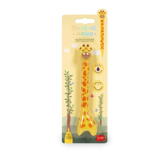 Legami Stand-Ink Gel Pen, Ovation Giraffe